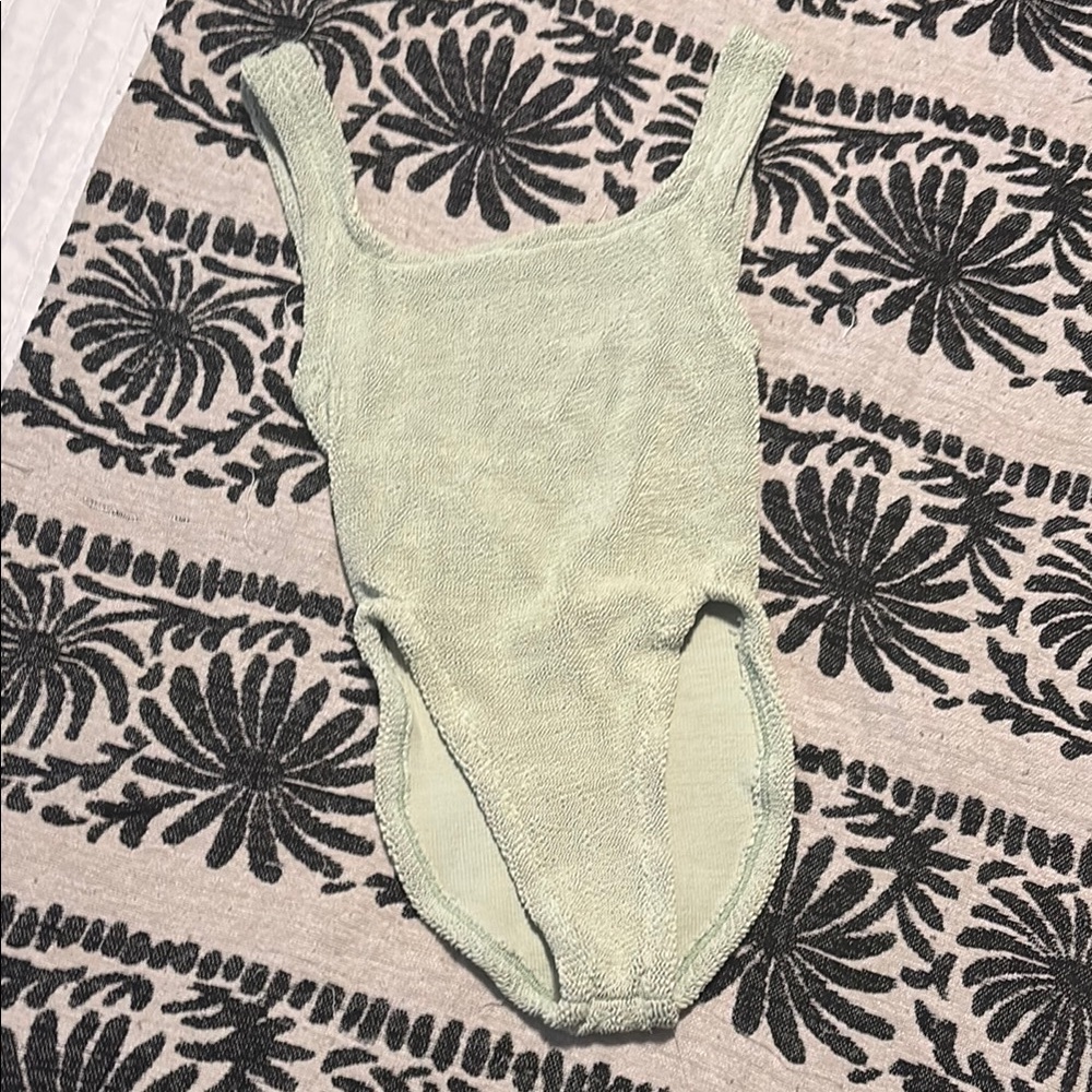 hunza G mint One Piece swimsuit